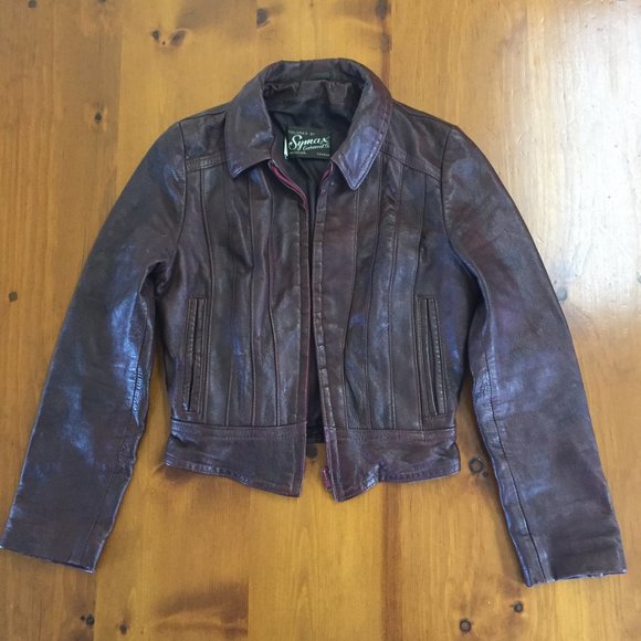 Vintage Bomber Leather Jacket Women's XS - Picture 7 of 16